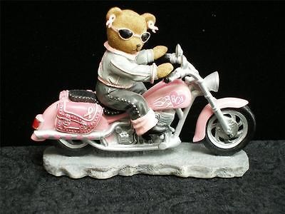 FAITHFUL FUZZIES HEADED FOR A CURE BIKER BEAR G1738, BREAST CANCER 