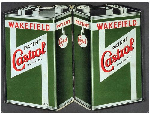 Castrol Motor Oil, Vintage/Classic Advert, Cars, Engine, Small Metal 