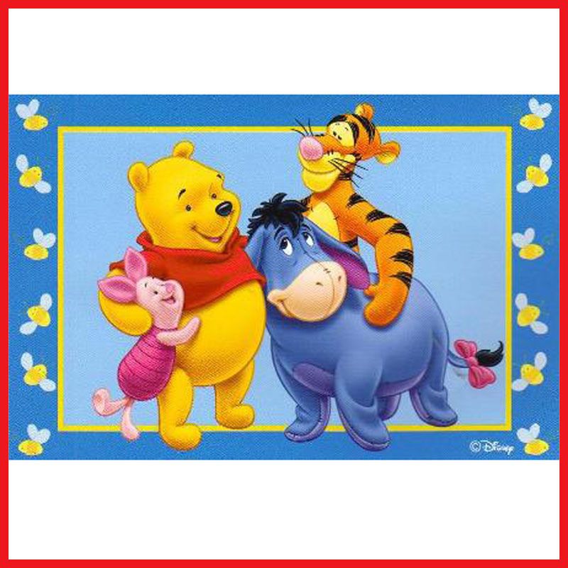 Winnie the Pooh Friends Soft Rug Carpet Accent Mat 72 x 48 Play Mat