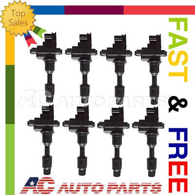 97 01 Infiniti New Set of 8 Ignition Coils on Plug Pack Q45 4.1L V8 