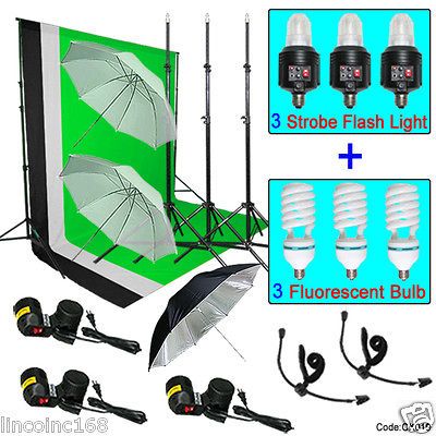 Photography Lighting Muslin Backdrop Stand Studio Kit Linco CK019