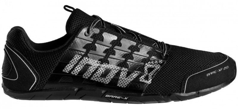 INOV 8 BARE XF 210 BLACK/GREY UNISEX RUNNING CROSSFIT MINIMALIST SHOES 