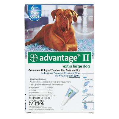 Advantage BLUE 100 6 Adv​antage for Dogs And Puppies Over 55