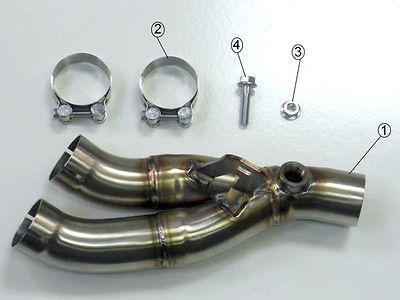 M4 YA MBEKR606 EXHAUST CAT MUFFLER BOX ELIMINATOR Y PIPE YZF R6 YZF R6 