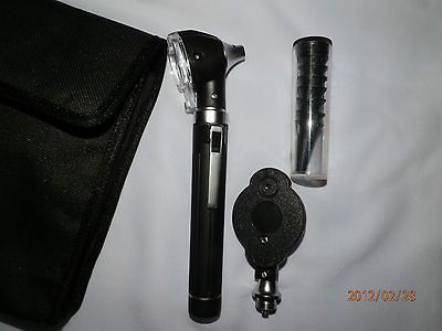 Fiber Optic Mini Ophthalmoscope/Otoscope Diagnostic Set, Bright LED 