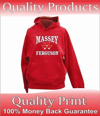 MENS MASSEY FERGUSON 135 165 590 TRACTOR QUALITY PERSONALISED HOODIE 