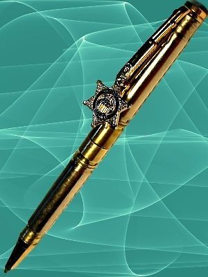 New Rifle 223 Casing Pen 30 30 Replica Goldplate Pocket Clip Deputy 