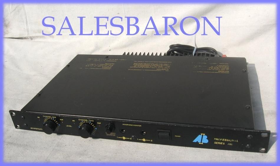 ab international 200 precedent series amplifier 2 ch amp time