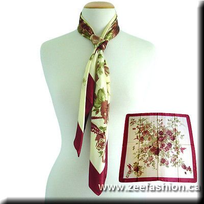 NEW LARGE SILK SQUARE SCARF/BANDANA/​HANDKERCHIEF S​L045