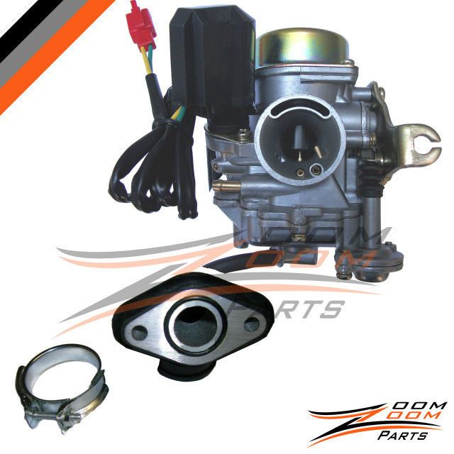 20mm Roketa 50cc 50 Carburetor & Intake Manifold Boot Scooter Moped 