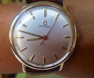 VINTAGE OMEGA MENS WATCH LARGER 34MM CASE 601 MOVEMENT 4X SIGNED 