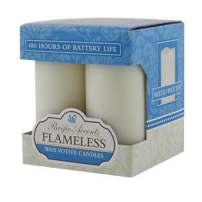 flameless votive candles set of 4 with timer time left