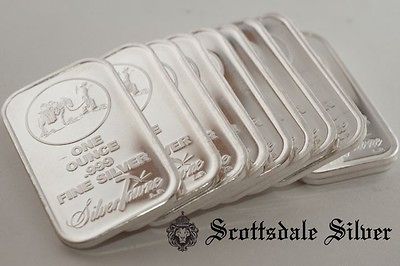 Newly listed 10 1 Oz .999 Silver Bars Silvertowne Bullion 10 Ounces