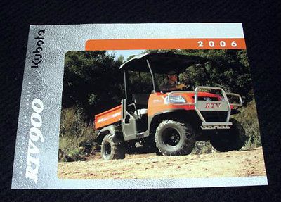 ORIGINAL KUBOTA RTV900 RTV 900 UTILITY VEHICLE CATALOG BROCHURE VERY 