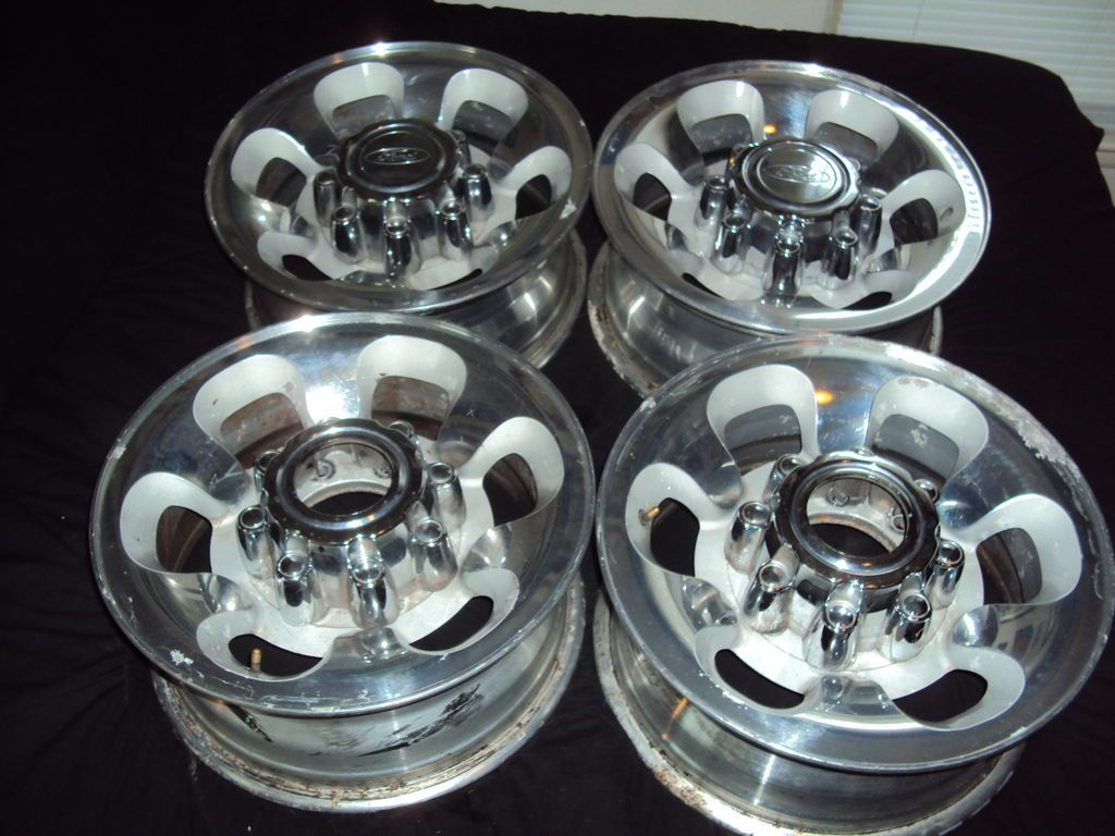 16 OEM Ford F250 F350 SD 8 lug factory OEM stock polished rims wheels 