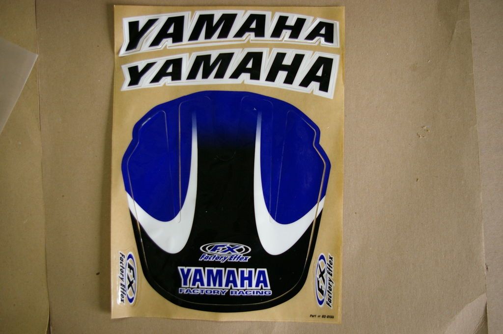 FRONT FENDER GRAPHICS YAMAHA YZ250 YZ125 YZ250F YZ400F YZ426F 1996 