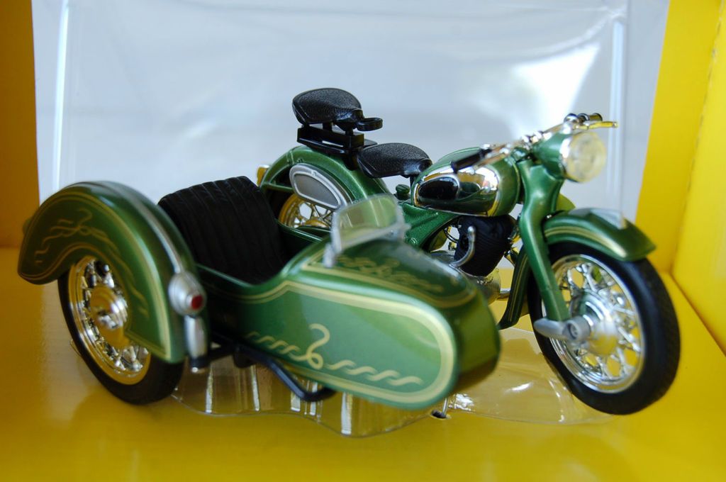 zundapp sidecar 1 18th diecast model motorcycle green from australia