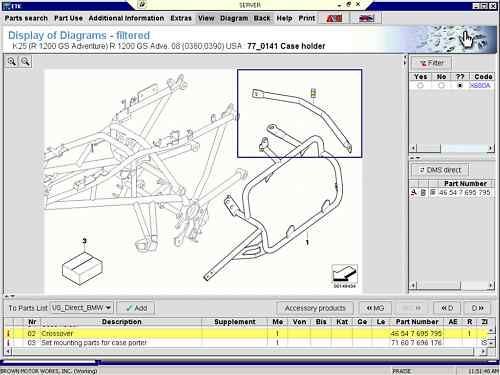 bmw r1200gs adventure pannier bracket crossbar 