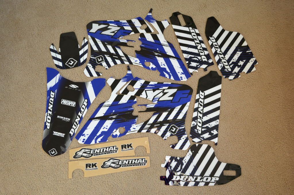 FLU PRO TEAM SERIES GRAPHICS YAMAHA YZ250F YZ450F YZF250 YZF 2003 2004 