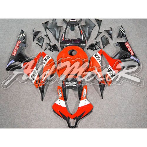 FIT INJECTION MOULD FAIRING CBR600RR 07 08 2007 2008 ORANGE REPSOL KIT 