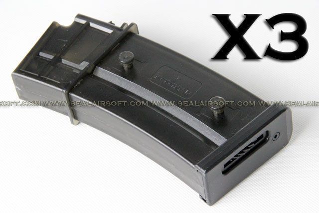 JG Airsoft Hi Cap Magazine 470rds For G36C AEG JG MAG G36C 470 3PCS