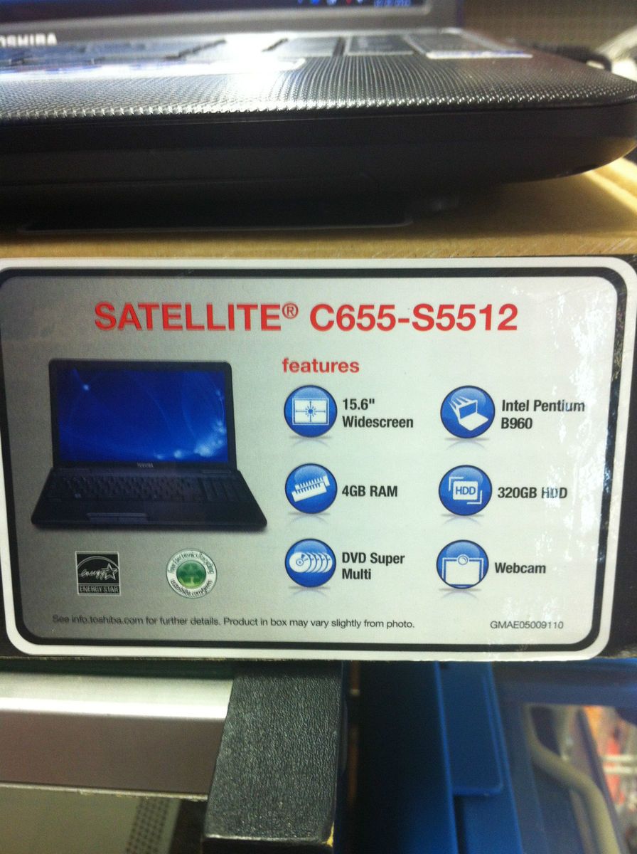   Satellite C655 S5512 15.6 (320 GB, Intel Pentium, 2.2 GHz, 4 GB