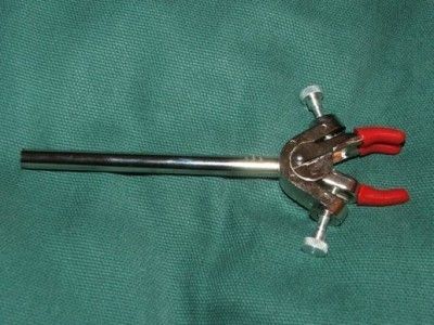 Small 3 Prong Double Adjust Ultrajaw Laboratory Clamp