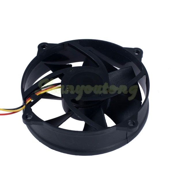 92mm x 92mm x 25mm 3 pin CPU PC Round Fan Cooler Heatsink Exhaust