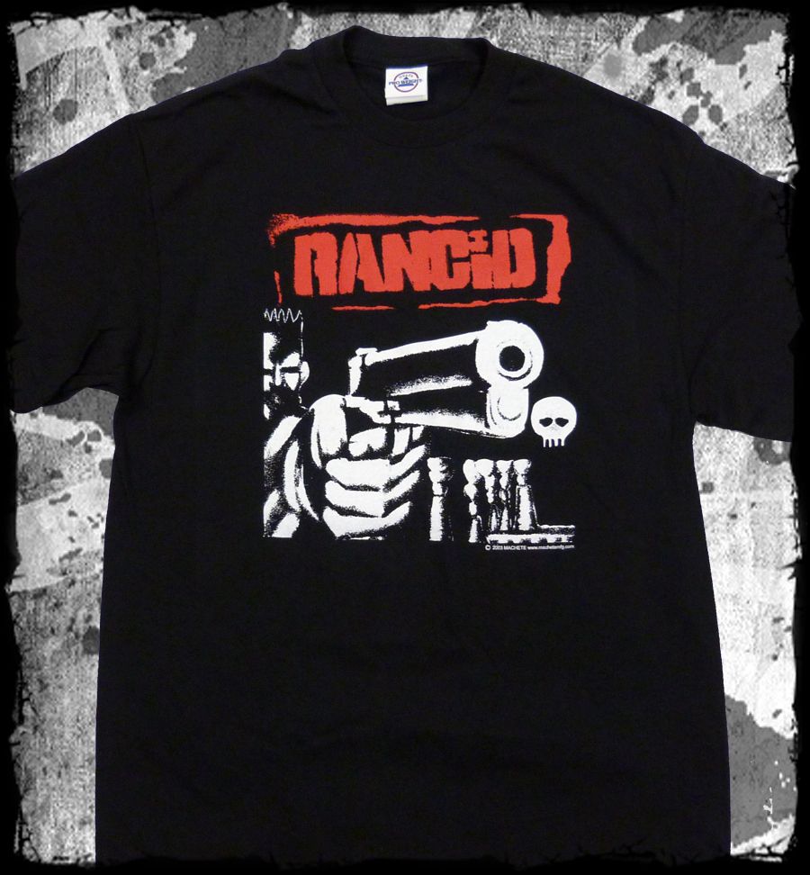 Rancid First Album Gun Logo T Shirt Official Fast SHIP