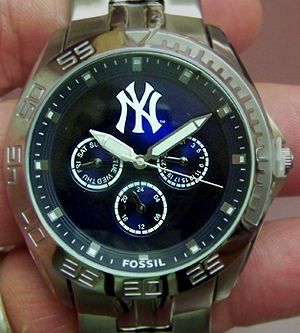New York Yankees Fossil Multifunction II Watch Mens