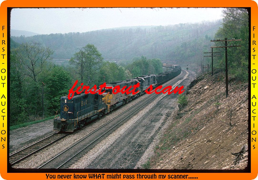   Slides   Balitmore & Ohio B&O 6512 Action on CSS Mance PA May 1977