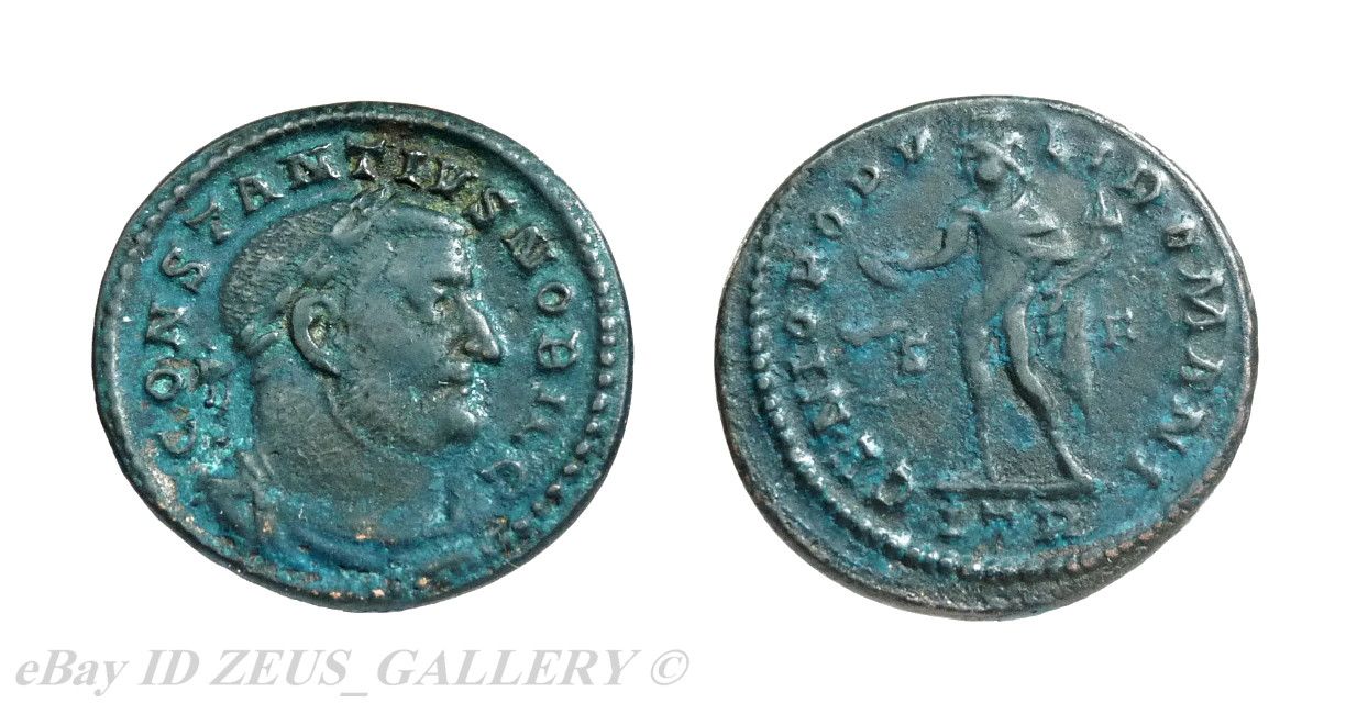 Constantius I Chlorlus Large Follis Father Contstantine The Great 