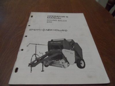 New Holland 846 Round Baler Operators Manual 42084611 79