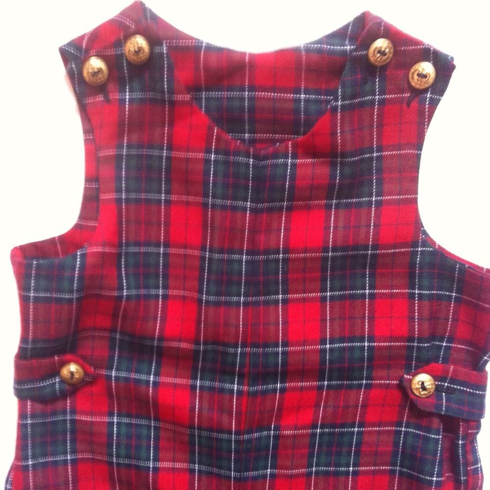 IMP Originals Longall 2t Christmas Plaid John John Boutique ADORABLE 