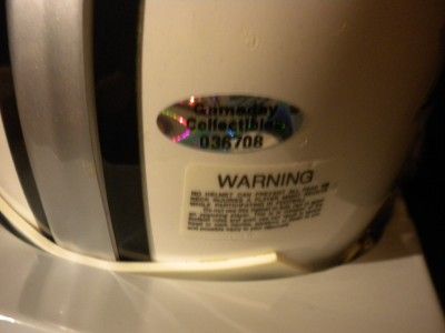 Ahmad Bradshaw Autographed Hand Signed Super Bowl XLVI Mini Helmet COA 