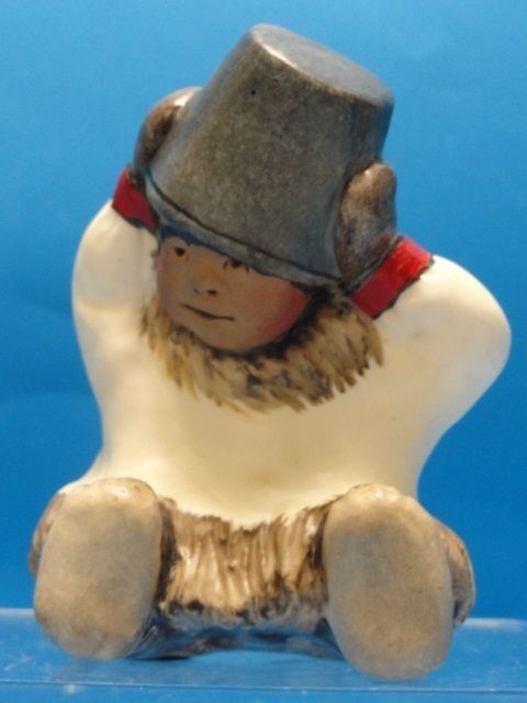 Vintage Alaskan Art C Alan Johnson 1962 Eskimo Ahtoon RARE Mint