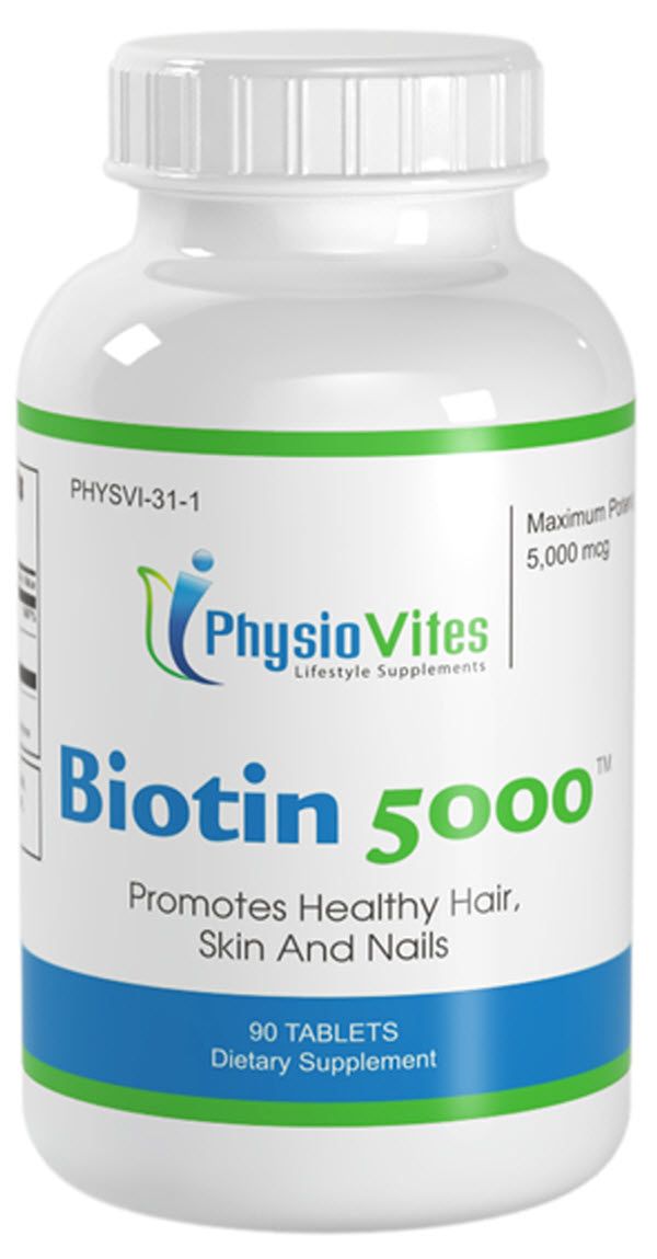    Biotin 5000 mcg Healthy Hair,Skin & Nails 90 Tablets 1 Bottle