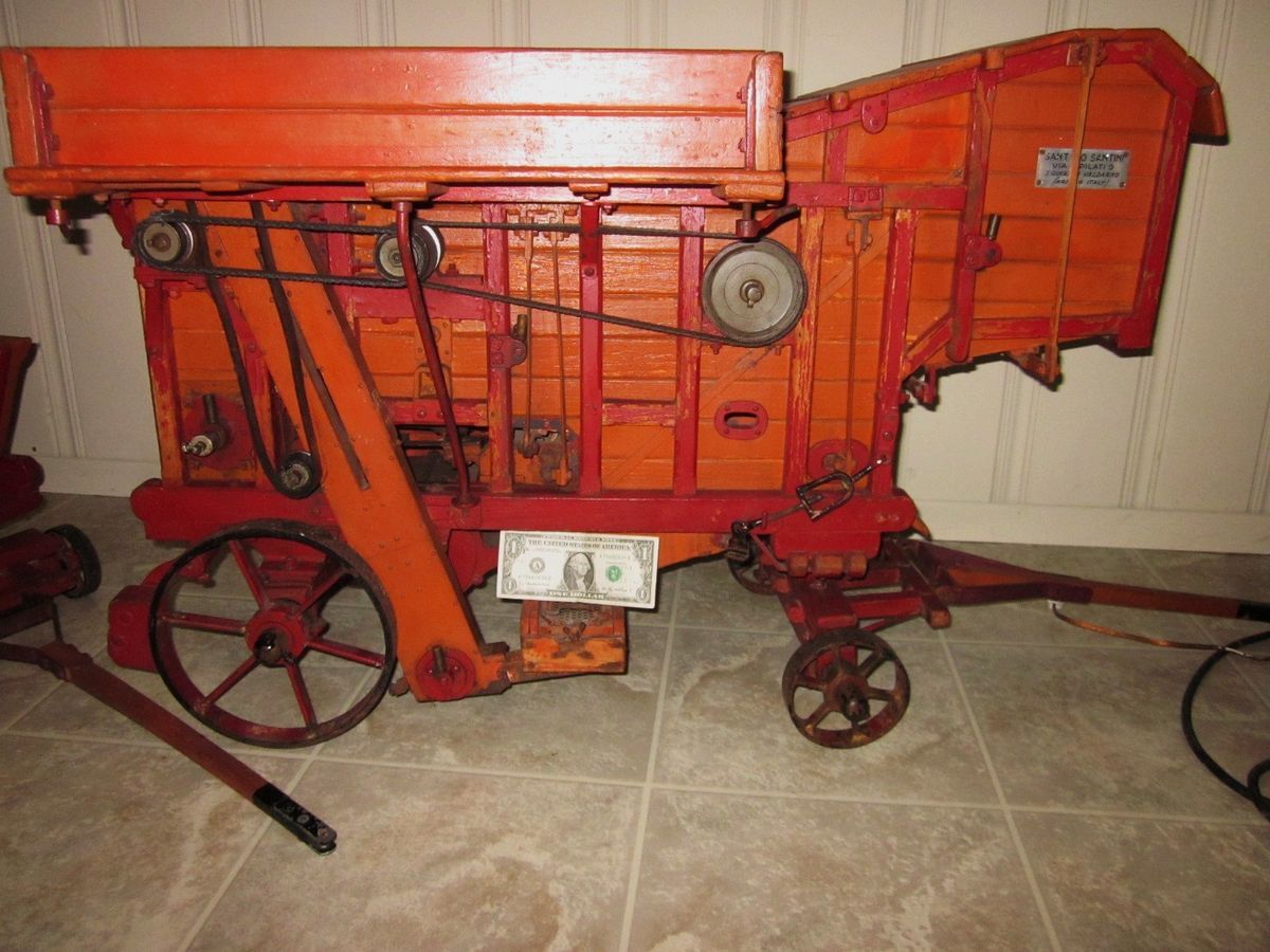 Salesman Sample Threshing Machine + Loader 1880 Farm Equipment 