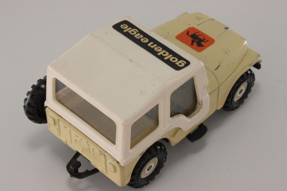 Corgi 441; AMC CJ 5 Jeep   Golden Eagle, Cream, Restored   1979