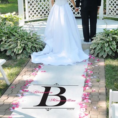 regal personalized wedding aisle 100 runner  91