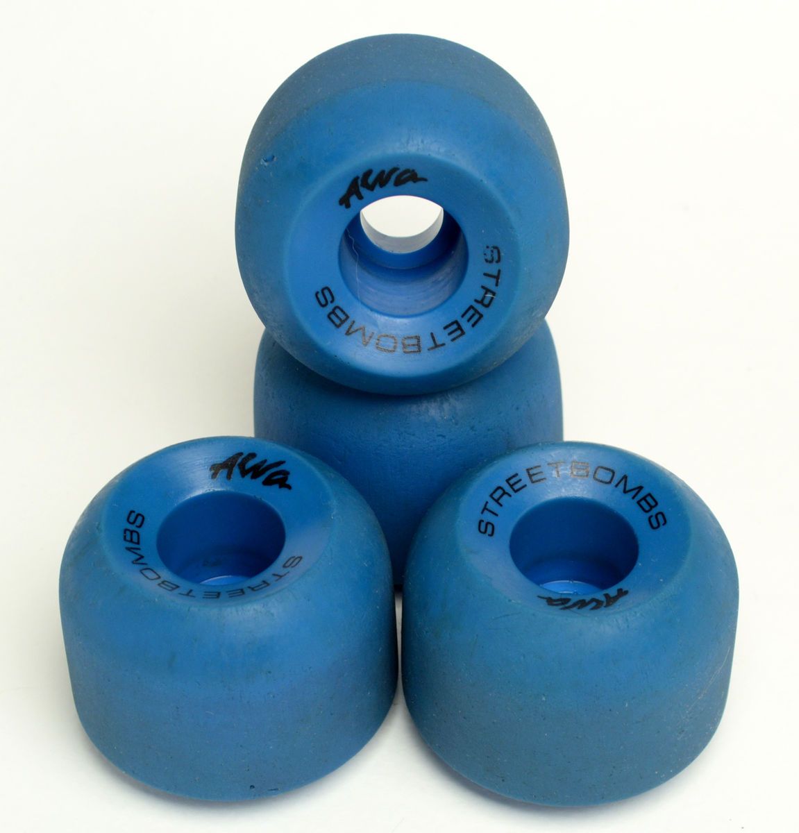 ALVA STREETBOMBS Aqua Blue Double Conical Skateboard Wheels