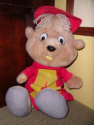 Alvin Talking Chipmunk Doll Mattel 1983 Pull The String Toy