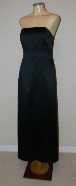 Ann Taylor Petite Strapless Black Formal Evening Dress Petite 8 8P 