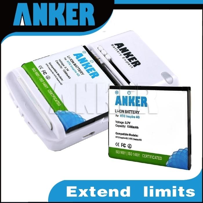 Anker 2* Batteries for HTC Desire HD Inspire 4G T9199 Tianxi HuaShan 