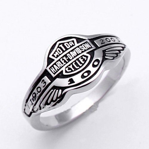 Harley Davidson 100 Anniversary 1903 2003 Ring Size12 Stainless Steel 