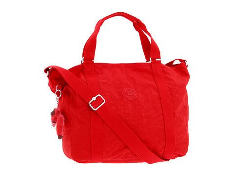 new kipling adara medium tote handbag tm4055 red nwt  81 99 