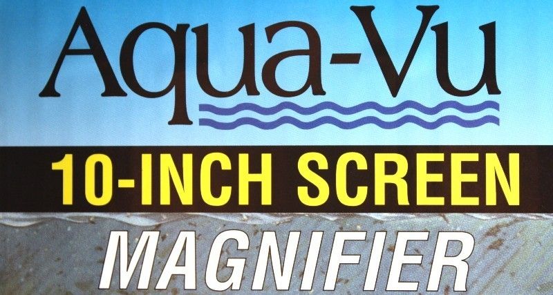 aqua vu under water camera 10 inch screen magnifier new