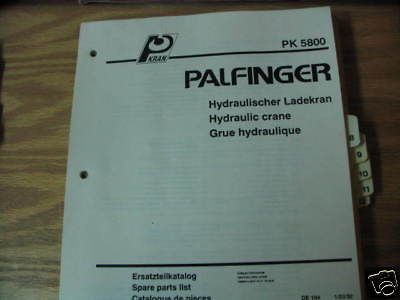 palfinger pk 5800 hydraulic crane parts catalog manual time left