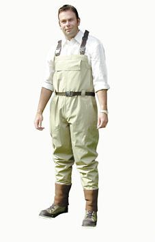 shakespeare breathable waders with size 10 wading shoe time left