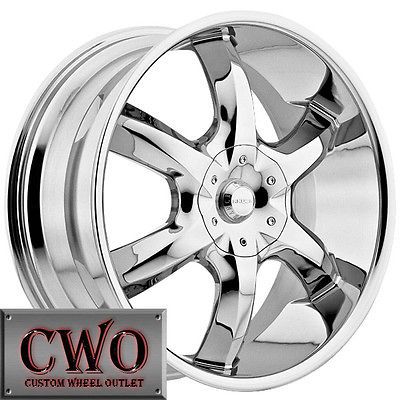 22 Chrome Akuza Lucuna Wheels Rims 5x112/5x114.3 5 Lug Passat Audi A4 